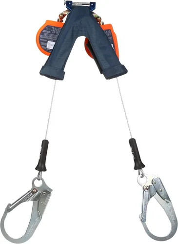 Vista 3 de 3M DBI-SALA Nano-Lok Edge Twin-Leg Personal Autorretráctil Lifeline 3500284, cable, gancho de acero para barras de refuerzo, 7 pies, Clase 2, ANSI