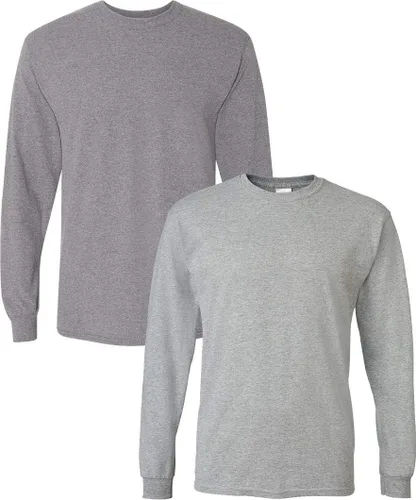 Vista 26 de Gildan - Camiseta DryBlend de manga larga para adulto, estilo G8400, paquete de 2
