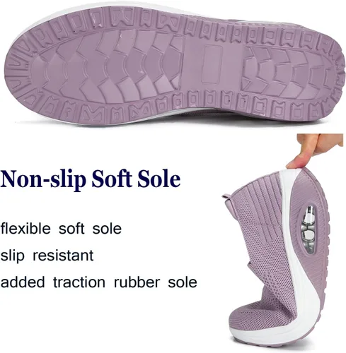 Vista 3 de Touchmosees Women Slip-on Walking Shoes