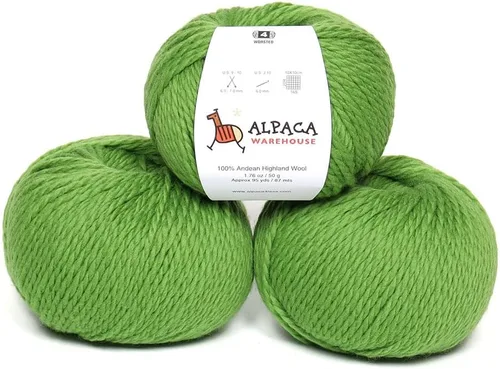Vista 43 de Hilo 100% Lana Highland - Procedencia Directa de Perú - Celestialmente Suave y Perfecto para Tejer y Ganchillo (Blanco Alabastro, Estambre)