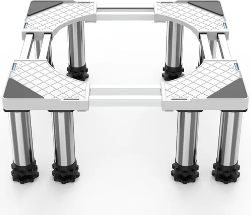 Vista 8 de SEISSO - Mini soporte para refrigerador de altura ajustable de 7 a 8.2 pulgadas para electrodomésticos de 23 a 32 pulgadas Fridge Washer Stand