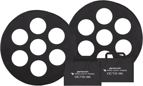 Vista 8 de Westcott Pro Light Mods (paquete de 2) – Accesorio rápido de caja de luz simulando luces de estadio, accesorio de iluminación de escenario