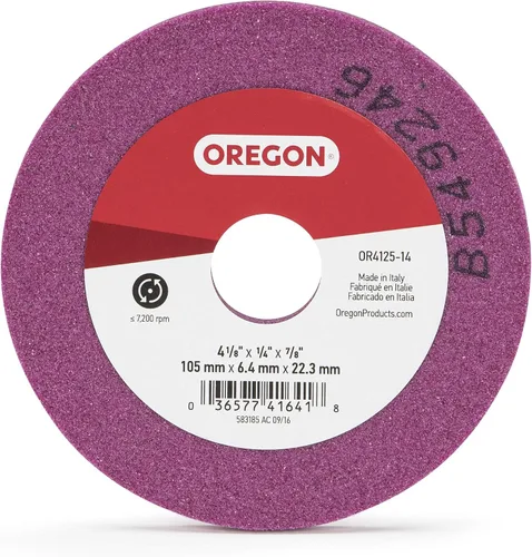 Vista 8 de Oregon OR4125-14A Muela abrasiva para cadena de sierra, 4-1/4 pulgadas por 1/4 pulgadas