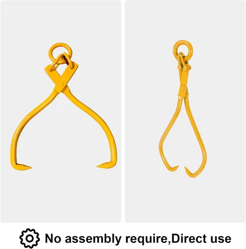 Vista 4 de Pinzas de elevación de troncos mejoradas, pinzas de elevación de troncos de madera de 16 pulgadas, pinza de madera resistente para levantar troncos