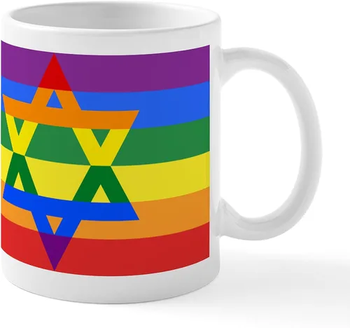 Vista 35 de CafePress STAR OF DAVID - Taza de café de cerámica (11.0 fl oz)