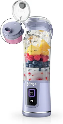 Vista 20 de Ninja Blast Batidora portátil, inalámbrica, recipiente de 18 onzas, menta