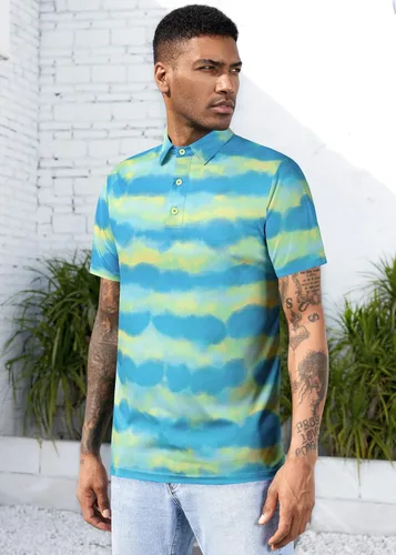 Vista 9 de TAPULCO Camisetas tipo polo de secado rápido para hombre, diseño de camuflaje, atléticas, ligeras, transpirables, casuales, para golf
