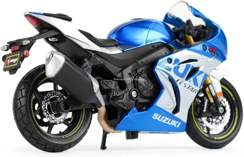 Vista 2 de Bburago SUZUKI GSX-R 1000 - Réplica de fundición a presión increíblemente detallada coleccionable - escala 1:18, rojo