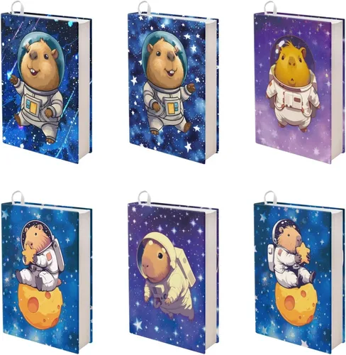 Vista 23 de Rnyleeg Paquete de 6 fundas protectoras de libros de bolsillo para niños, con temática deportiva, elástica, para amantes de los libros, estudiantes