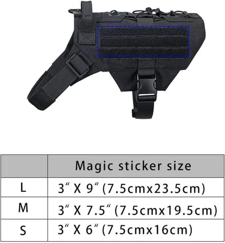 Vista 2 de EXCELLENT ELITE SPANKER Arnés táctico militar para perro, ajustable, sin tirones, para servicio de patrulla militar, chaleco de entrenamiento