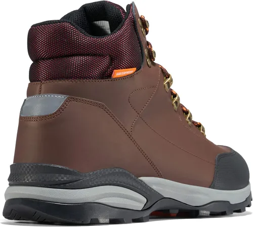 Vista 6 de HISEA Botas de senderismo para hombre, impermeables, ligeras, de cuero, transpirables, para escalada, senderismo, mochilero, senderismo