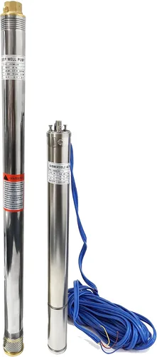 Vista 16 de Bomba sumergible de pozo profundo, bomba de pozo profundo de 1 HP de 110 V de acero inoxidable con caja de control y cable de alimentación de 50