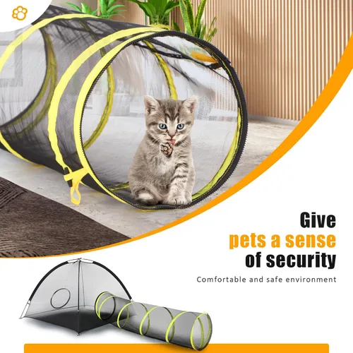 Vista 5 de wilwolfer - Túneles para gatos Tiendas de campaña para gatos para exteriores- Carpas de malla para gatos al aire libre- Recinto exterior para gatos