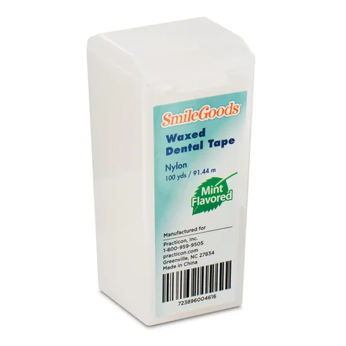 Vista 2 de SmileGoods - Cinta dental encerada, 100 yardas, sabor a menta