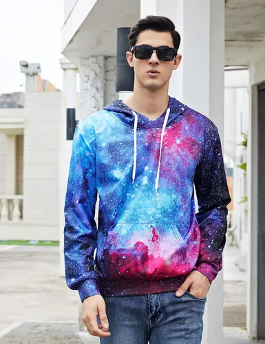 Vista 2 de Goodstoworld - Sudadera con capucha unisex con estampado gráfico 3D y bolsillos, tallas S a 3XL