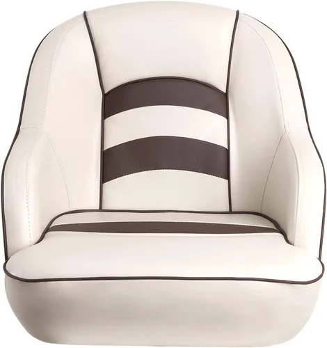 Vista 3 de MSC Asiento de barco pontón tipo cubo (beige/marrón)