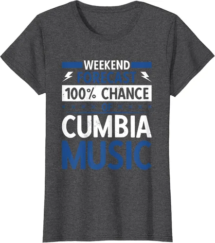 Vista 13 de Weekend Forecast Cumbia Music T-Shirt