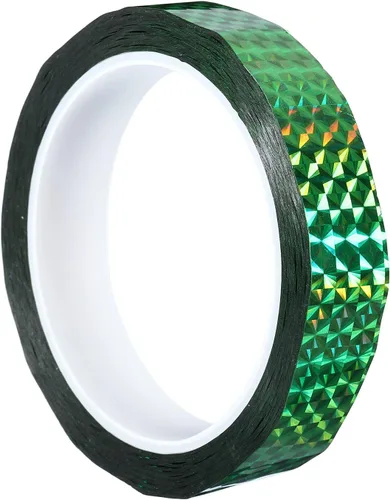 Vista 36 de PATIKIL Cinta prisma de 0.2 pulgadas x 55 yardas, adhesivo reflectante holográfico metalizado para detallar decoración de pared, arte, azul