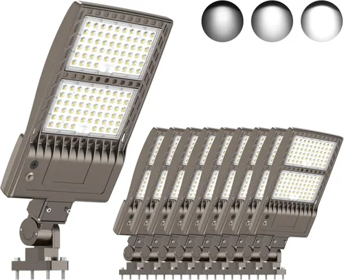 Vista 16 de KUKUPPO Luz LED de estacionamiento de 200 W, luz de poste de estacionamiento de grado industrial con certificación DLC UL, luz LED caja de zapatos