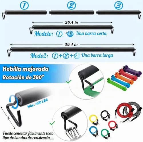 Vista 6 de Brebebe Correa de anclaje de puerta para ejercicios de bandas de resistencia, anclaje de múltiples puntos para gimnasio en casa, banda de puerta