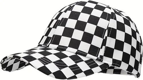 Vista 11 de BEARUN Gorra de béisbol de algodón con teñido anudado de perfil bajo, gorra de béisbol de hiphop, sombrero de papá Negro Blanco