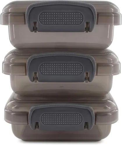 Vista 12 de NADOBA 12 Pcs Lock Top Snack Containers, 4.6 Oz, Snap Lid, 3