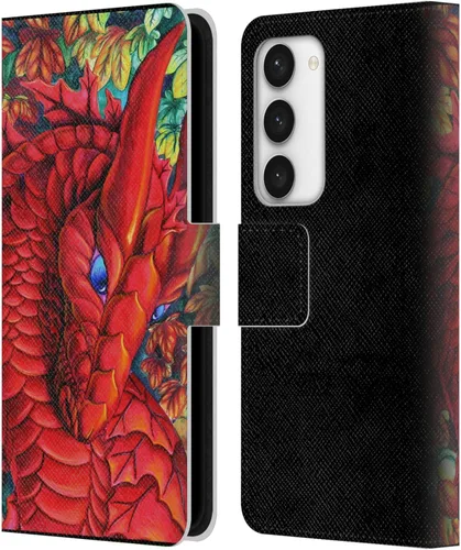 Vista 300 de Head Case Designs Officially Licensed Carla Morrow Galactic Entrancement Dragons Leather Wallet Case Compatible with Samsung Galaxy A07 4G