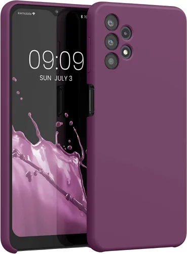 Vista 77 de kwmobile Funda Compatible con Samsung Galaxy A14 5G - Funda de teléfono de TPU y silicona con acabado suave - Verde Lima