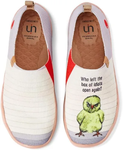 Vista 29 de UIN Mocasines casuales para mujer, de viaje, pintados, para caminar, ligeros, cómodos, de lona, tenis de moda