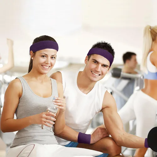 Vista 2 de Diademas de entrenamiento, diademas deportivas y al aire libre, accesorios de gimnasio, diadema que absorbe la humedad, bandas para el sudor
