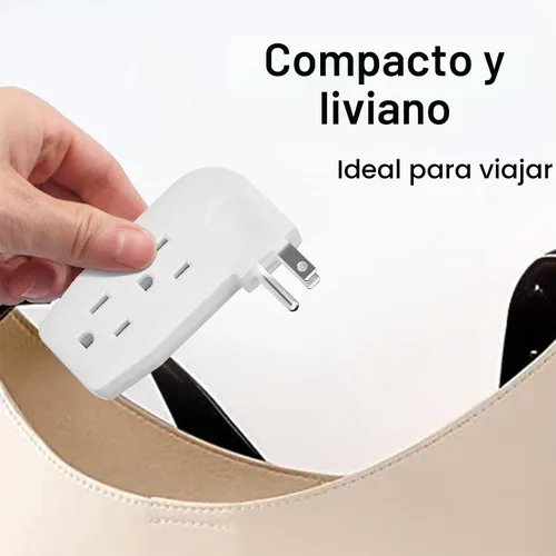Vista 4 de Adaptador divisor de grifo de pared vertical de 3 vías con enchufe de 3