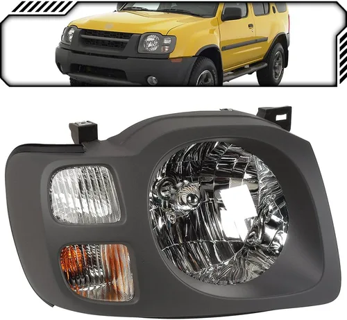 Vista 10 de EPIC LIGHTING Faros delanteros halógenos estilo OE color gris oscuro, repuesto para NISSAN 02-04 NISSAN XTERRA XE