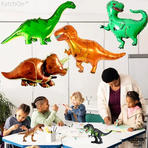 Vista 8 de KatchOn Juego de globos gigantes de dinosaurio, 51 pulgadas, 4 unidades, decoración para múltiples ocasiones