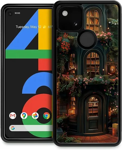 Vista 12 de Compatible con Google Pixel 4A 5G Mobile Case Creative Acrylic Panel trasero Silicona Protección Grip especialmente diseñado para Google Pixel 4A 5G
