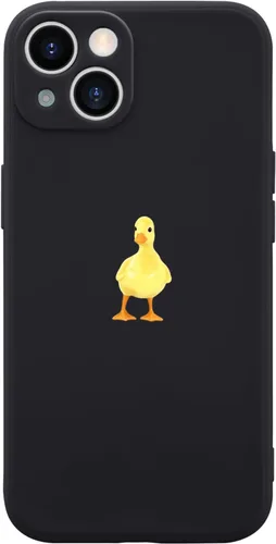Vista 10 de Funda Graciosa de Chico para iPhone 11, Funda Líquida de Silicona de Gel Suave de Caucho Mate con Forro de Microfibra, Funda Protectora Divertida