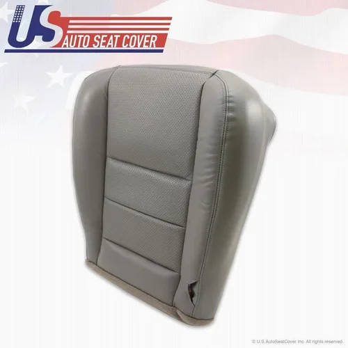 Vista 4 de 2002 a 2007 para Ford F-250 F-350 Lariat Cubierta de asiento de cuero gris perforado