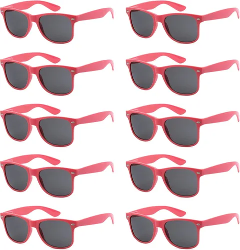 Vista 23 de Paquete de 10 lentes de sol a granel con protección UV para Bandera Americana Humo