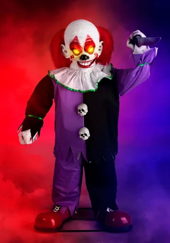 Vista 2 de Fun Costumes Decoración animatrónica de payaso pequeño asesino estándar