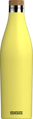 Vista 19 de SIGG - Botella de agua aislada - Meridian Black - A prueba de fugas y extra delgada - Sin BPA - Sin plástico - Acero inoxidable 18/8 - Doble pared