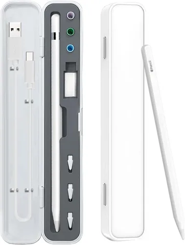 Vista 7 de Estuche SIXFU para Lápiz de Apple 2ª Generación/Lápiz de Apple 1ª Generación, Diseño de Estuche de Almacenamiento para Puntas de Lápiz de Apple