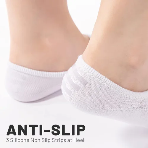 Vista 6 de IDEGG Calcetines invisibles para mujeres y hombres, de corte bajo al tobillo, cortos, antideslizantes, atléticos, para correr, novedosos