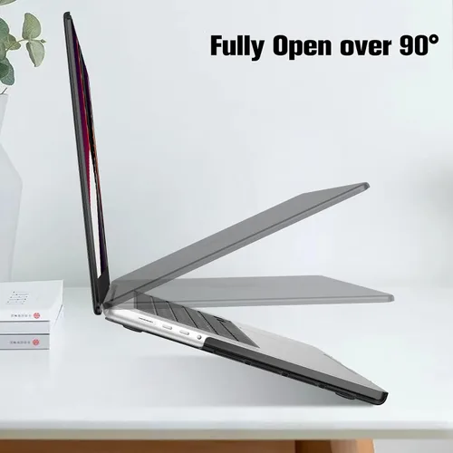 Vista 3 de Fintie Carcasa rígida para MacBook Pro de 16 pulgadas, color negro cristal Chip A3428 A3429 A3403 A3186 A2991 A2780 A2485 (2021-2026)