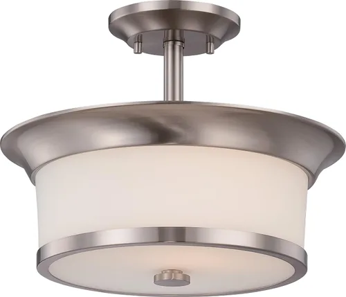 Vista 2 de NUVO 60/5457 Mini colgante de una luz, Pwt, Nckl, B/S, Slvr
