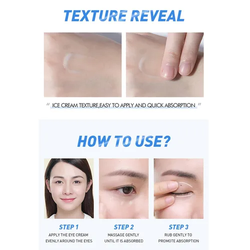 Vista 7 de Aguacate Crema Hidratante Para Ojos Crema Elástica Hidratante Para Los Ojos Eliminar Bolsas Círculos Oscuros Anti-Arrugas Disminución Líneas De Ojos