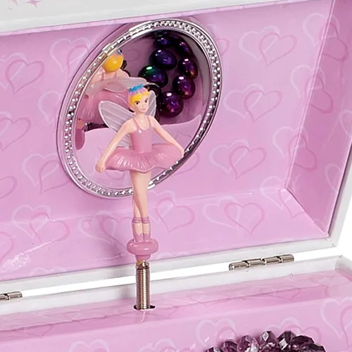 Vista 5 de Mele Co Ashley - Joyero musical de hadas para niñas color rosa