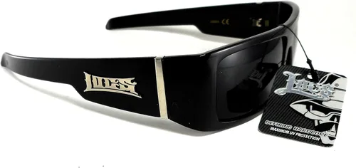 Vista 3 de Locs Hardcore Gangster Thug Biker Gafas de sol para hombre negro Lc59