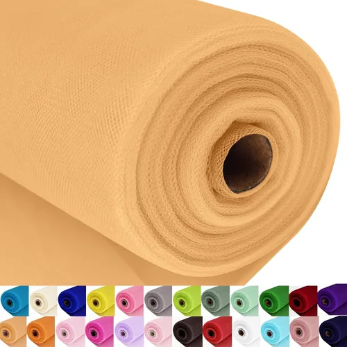 Vista 58 de Rollos de tela de tul, 54 pulgadas por 10 yardas (30 pies), cinta de tul para decoración de fiestas de boda, rollo de tela transparente en bobina