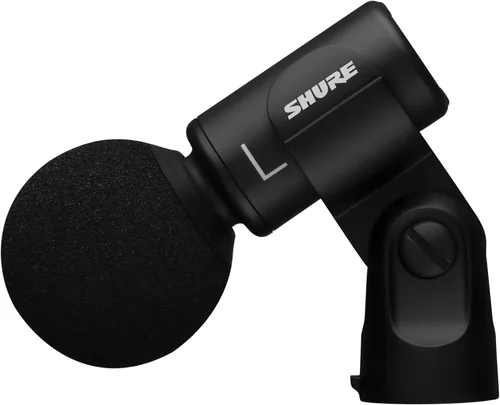 Vista 10 de Micrófono Shure MV88+ USB estéreo - Micrófono de condensador para transmisión y grabación de voces e instrumentos, compatible con Mac y Windows