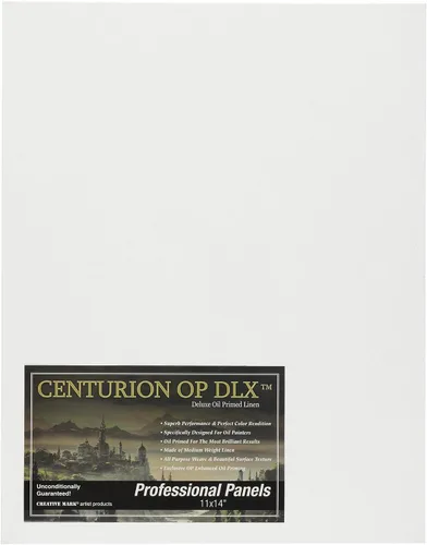 Vista 13 de Centurion Paquete de lienzo de lino imprimado al óleo profesional de lujo, 48 paneles pequeños, suministros de arte para pinturas al óleo