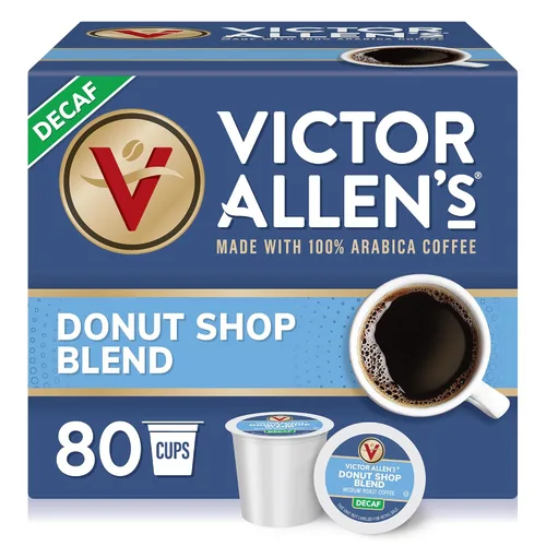 Vista 17 de Victor Allen's - Café descafeinado 100% colombiano, tostado medio, 80 unidades, cápsulas de café de una sola porción para cafeteras Keurig K-Cup